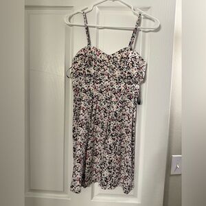 White floral dress